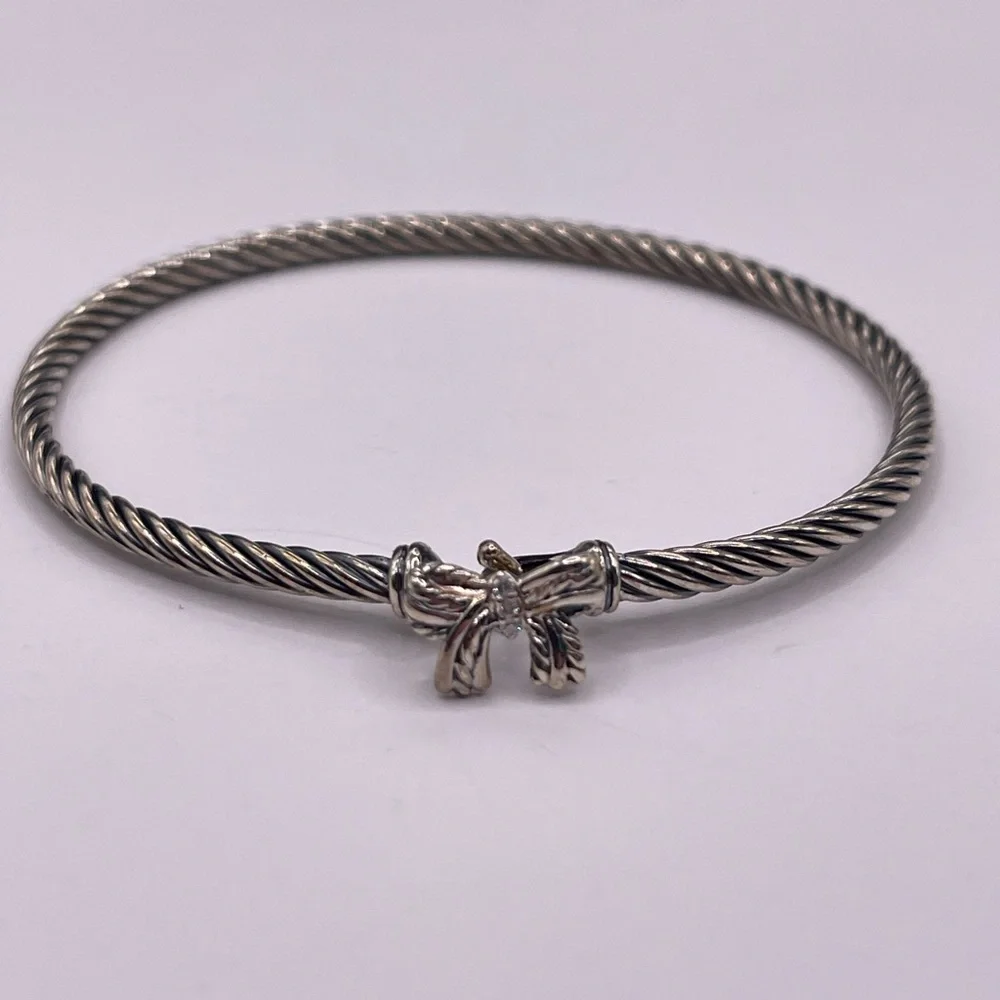 David Yurman Chatelaine Bow Bracelet with Sterling Silver - Picture 5 of 8